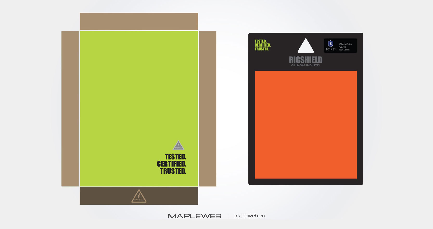 Daletec Open Folder and Letterhead Brand design by Mapleweb